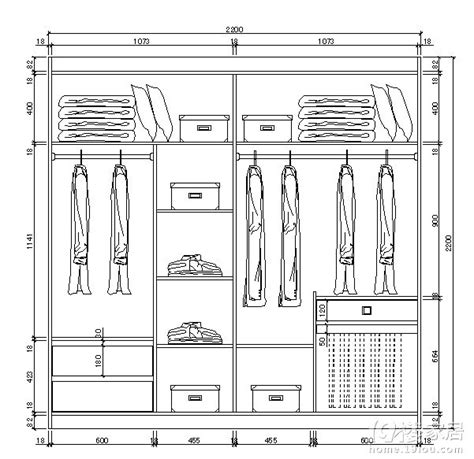 衣櫃內部設計尺寸